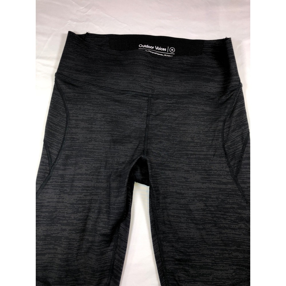 Outdoor Voices Warmup Leggings Charcoal Grey Space Dye High Rise Womens Medium - Picture 2 of 11